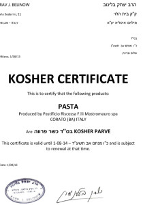 RISCOSSA-kosher-certificate